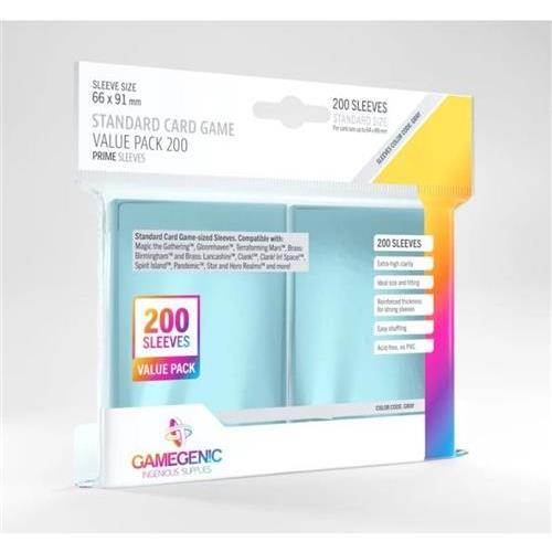 GGS10071ML - 200 STANDARD SIZE PRIME SLEEVES - VALUE PACK - CLEAR