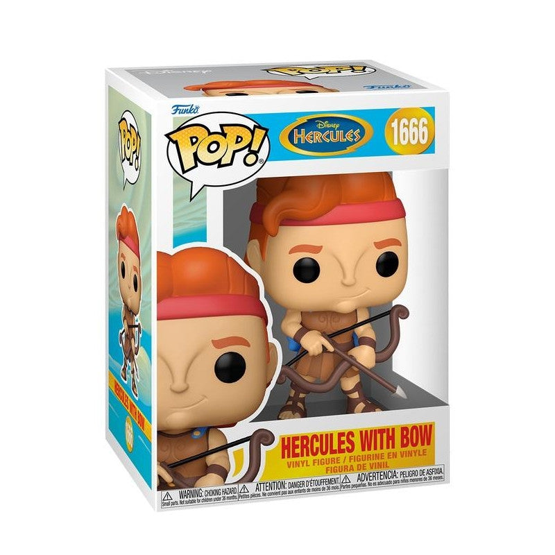 DISNEY - HERCULES 25TH ANNIVERSARY - POP FUNKO VINYL FIGURE 1666 HERCULES WITH BOW 9CM