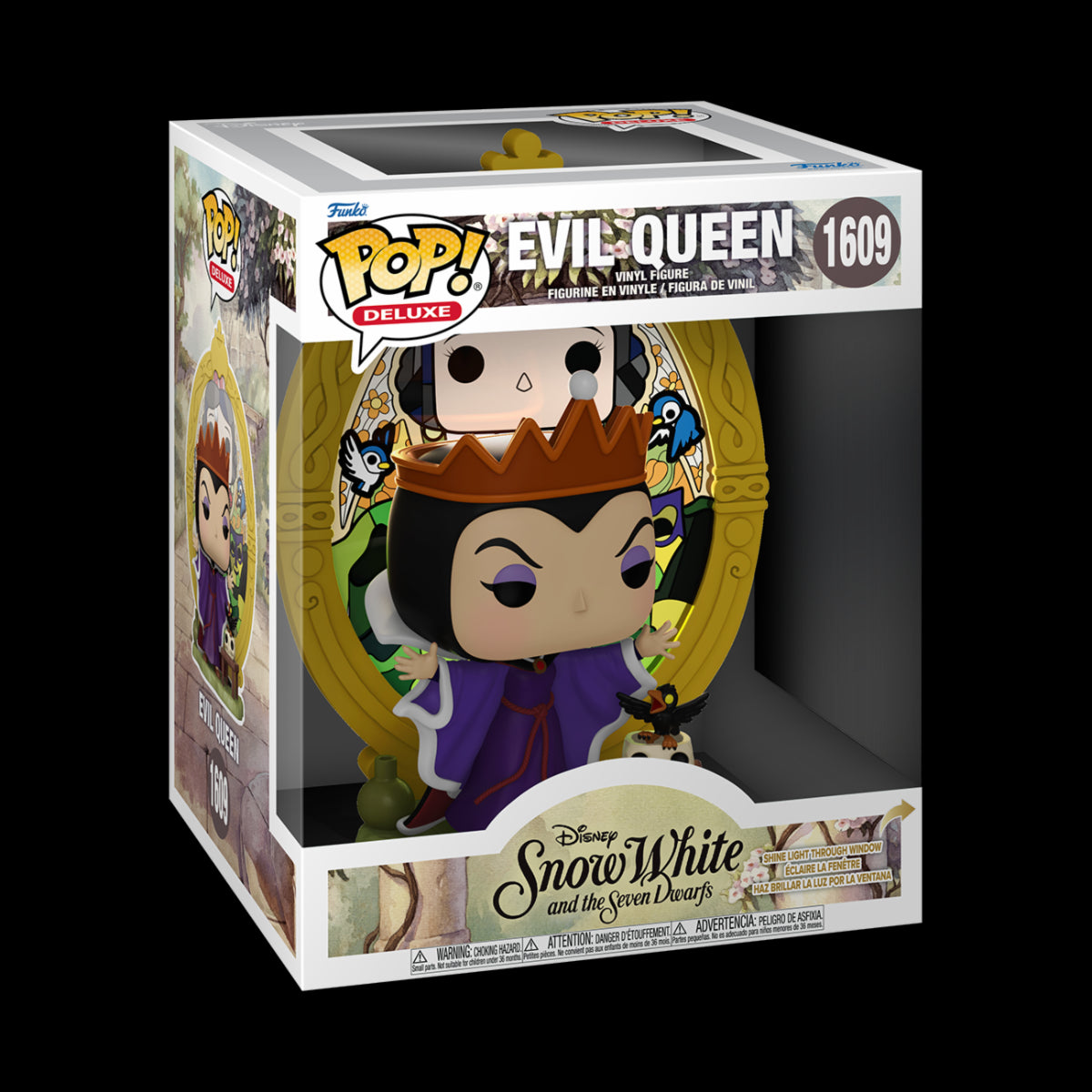 DISNEY: VILLAINS - POP FUNKO DELUXE VINYL FIGURE 1609 EVIL QUEEN (GLASS)