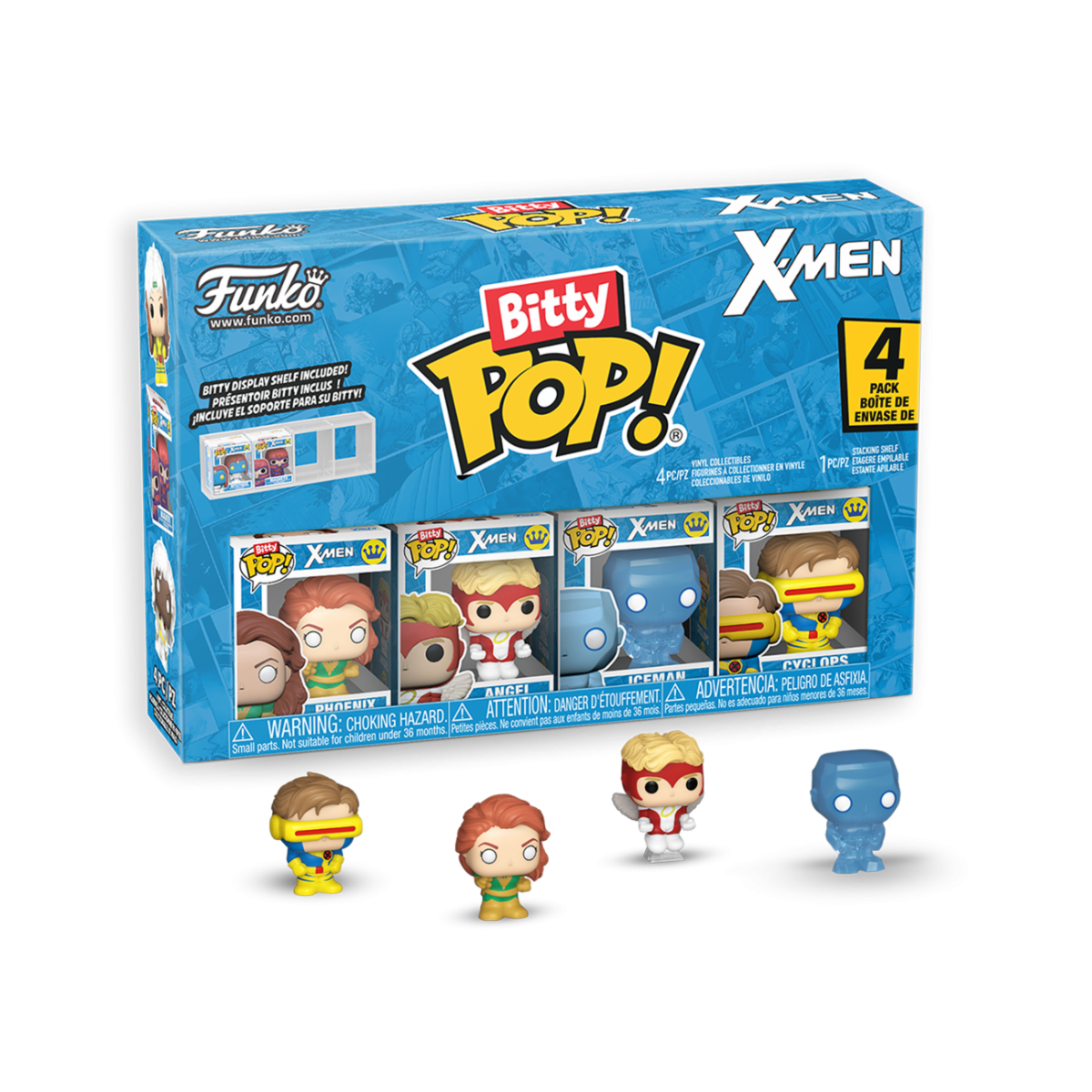 91391 - MARVEL: X-MEN - POP FUNKO BITTY VINYL FIGURE - JEAN GREY W/CHASE (4PK)