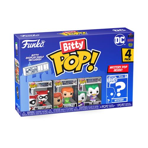71313 - DC COMICS - FUNKO BITTY POP VINYL FIGURE - HARLEY QUINN (4PK)