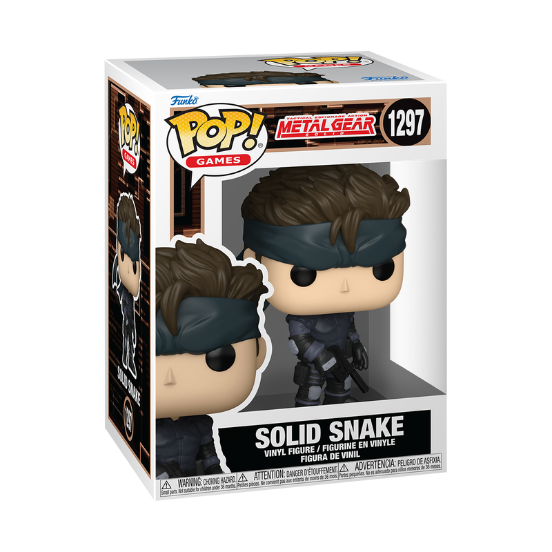 METAL GEAR SOLID S2 - POP FUNKO VINYL FIGURE 1297 SOLID SNAKE 9CM