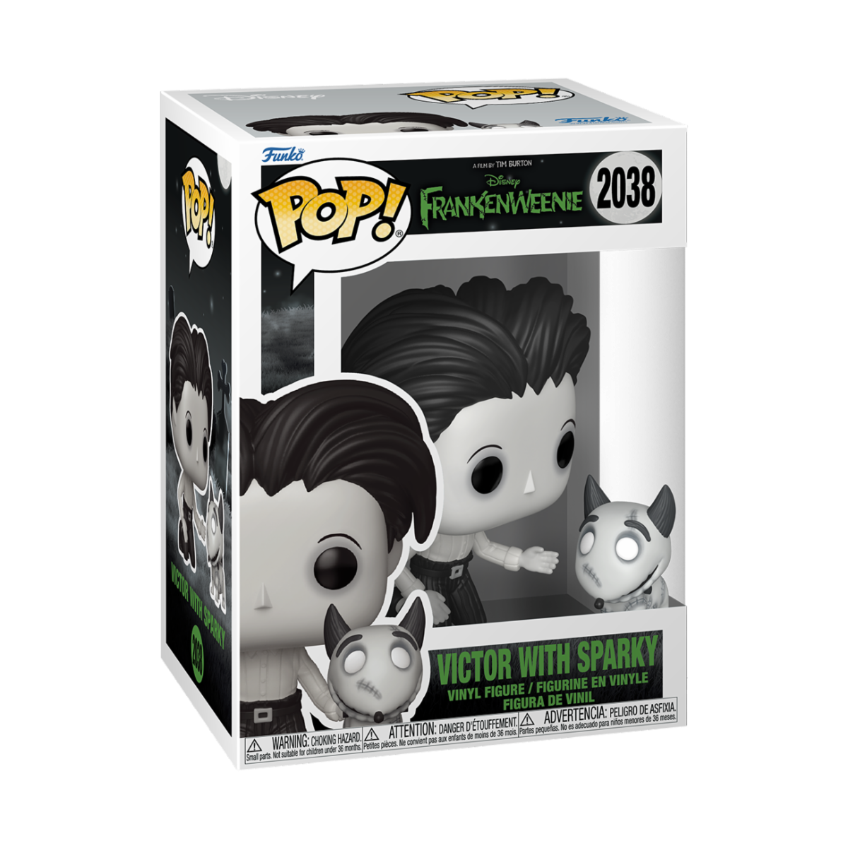 FRANKENWEENIE - POP FUNKO VINYL FIGURE 2038 VICTOR WITH SPARKY 9CM