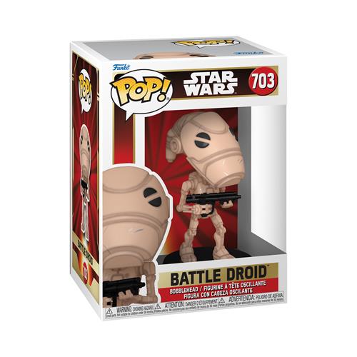 STAR WARS: THE PHANTOM MENACE - POP FUNKO VINYL FIGURE 703 BATTLE DROID 9CM