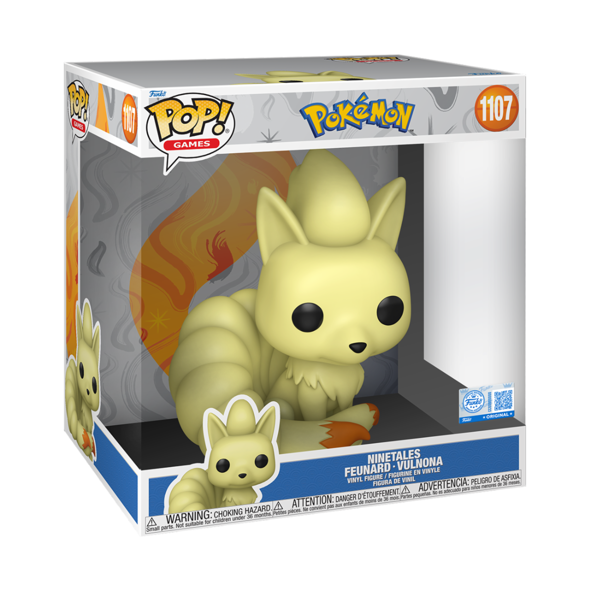 POKEMON - POP FUNKO JUMBO VINYL FIGURE 1107 NINETALES 25CM
