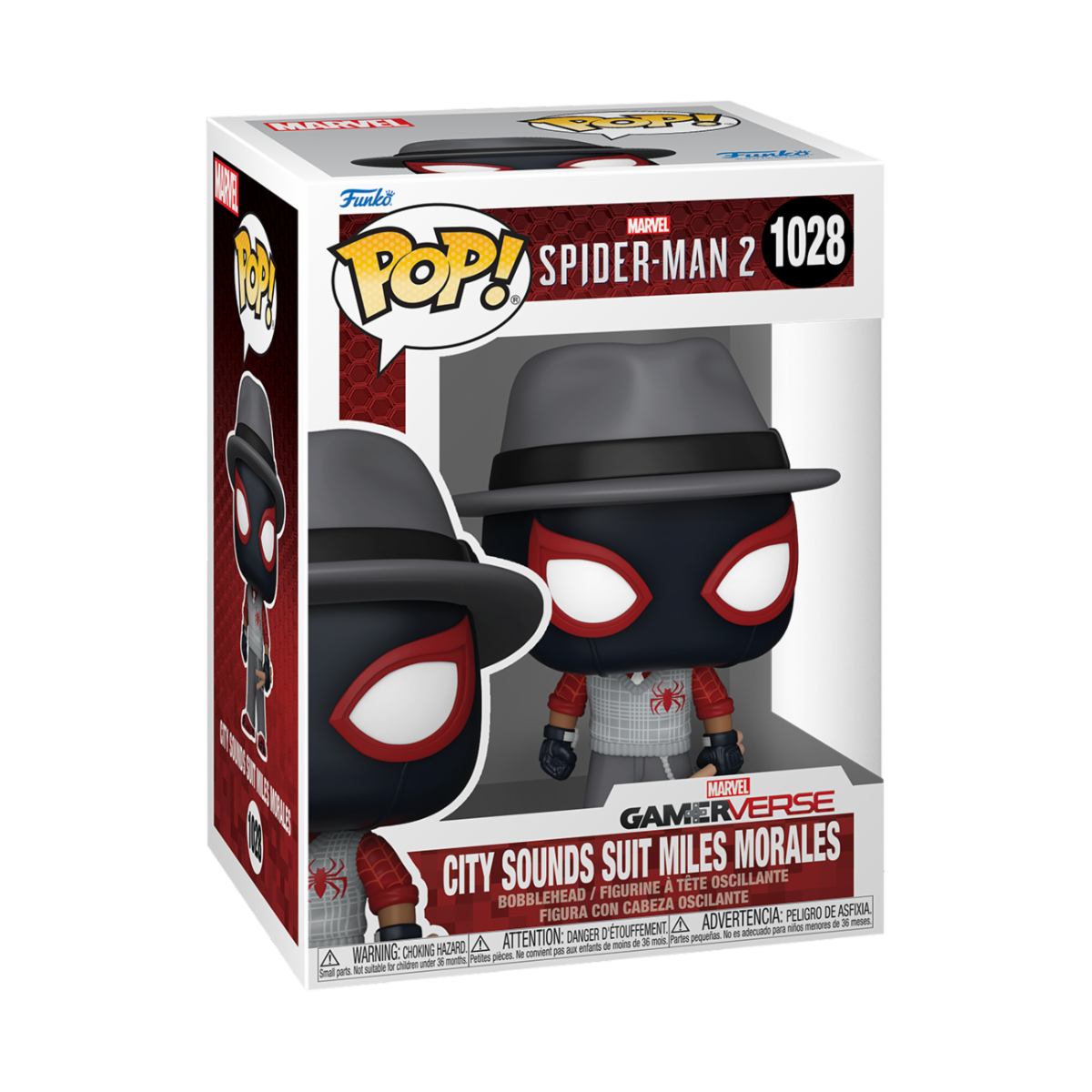 PLAYSTATION - SPIDER-MAN 2 - POP FUNKO VINYL FIGURE 1028 CITY SOUNDS MORALES 9CM