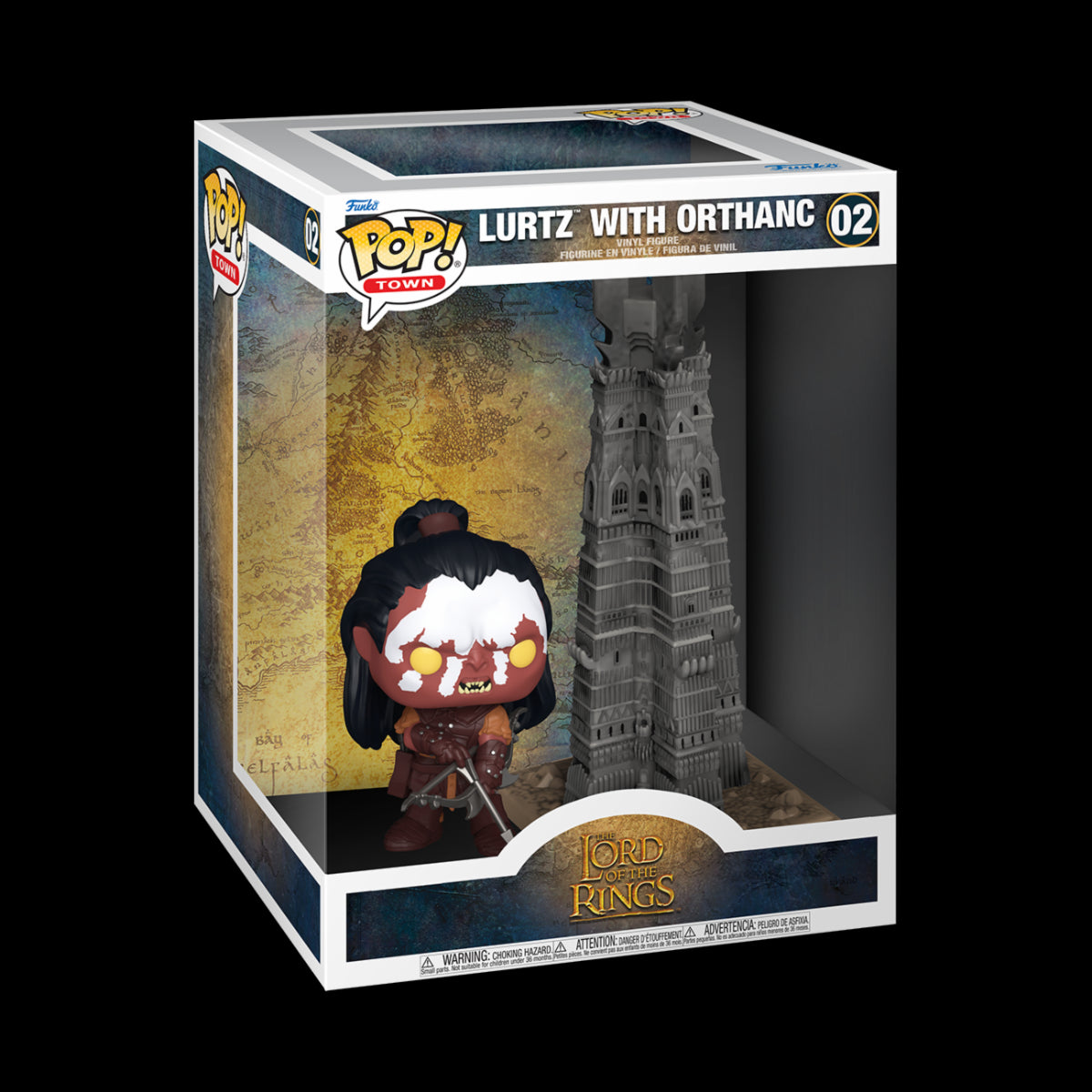 THE LORD OF THE RINGS - POP FUNKO TOWN VINYL FIGURE 02 LURTZ W/TOWER 15CM