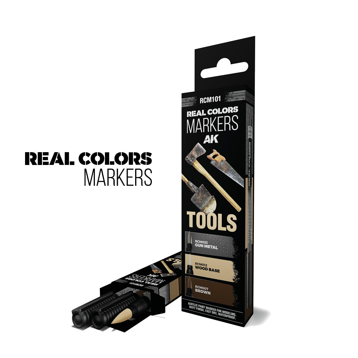 RCM101 - REAL COLORS MARKERS - TOOLS - SET DA 3 COLORI