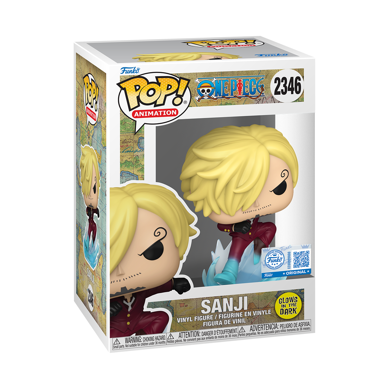 ONE PIECE - POP FUNKO VINYL FIGURE - SANJI RAID (GW) 9CM FUNSIDE EXCL
