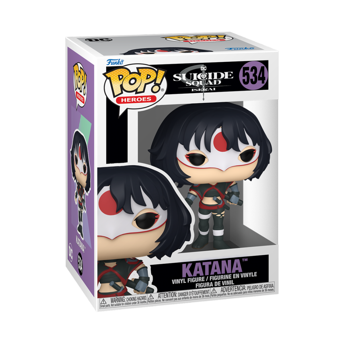 DC COMICS: SUICIDE SQUAD ISEKAI - POP FUNKO VINYL FIGURE 534 KATANA 9CM