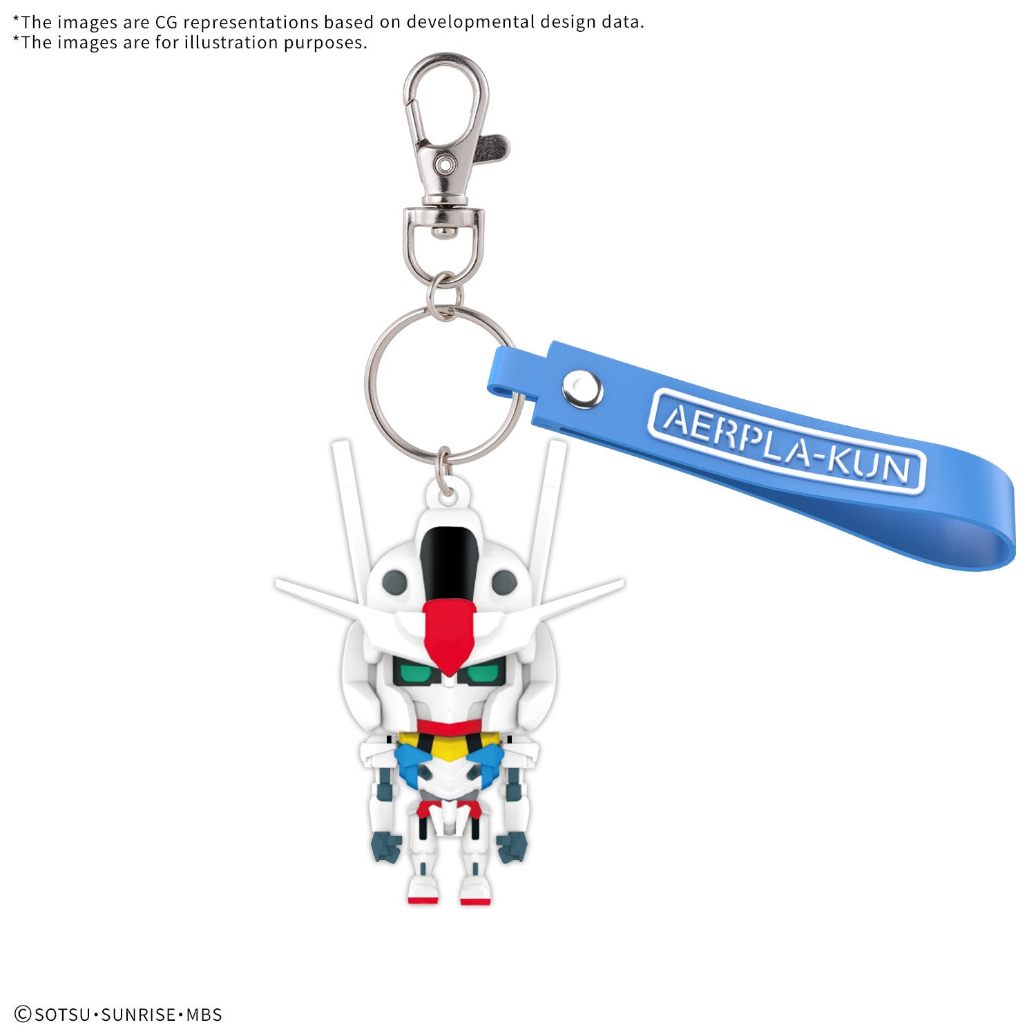 MK68379 - GUNPLA - AERPLA-KUN 3D RUBBER MASCOT KEYCHAIN - MODEL KIT 1/1