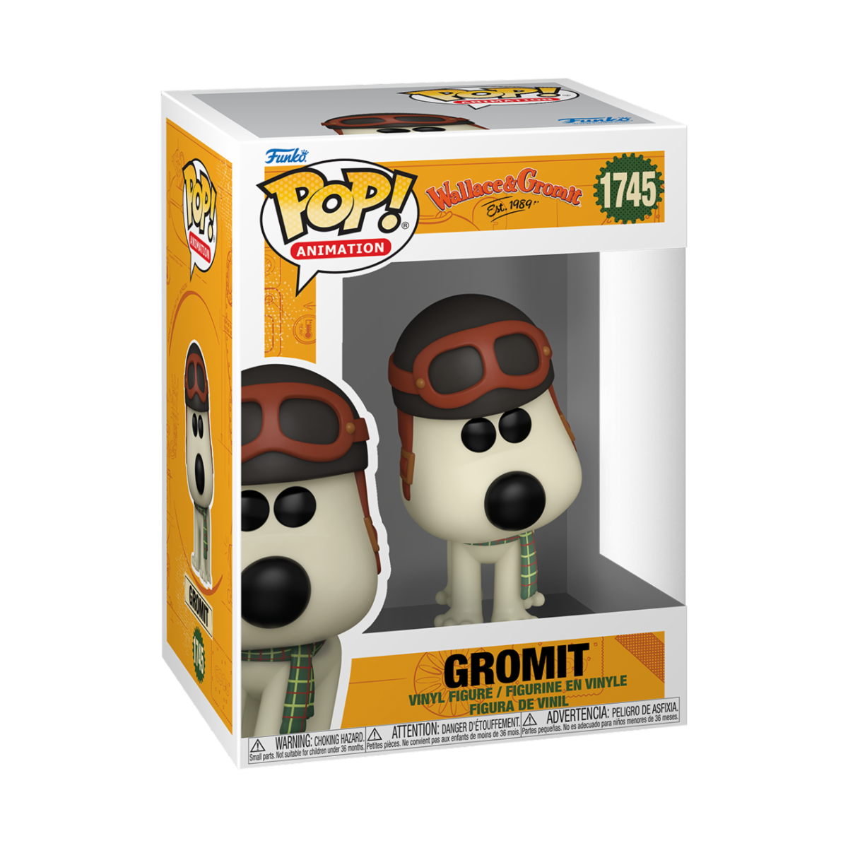 WALLACE & GROMIT - POP FUNKO VINYL FIGURE 1745 GROMIT 9CM