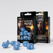 SCLR05 - SET 7 DADI - CLASSIC RUNIC GLACIER WHITE
