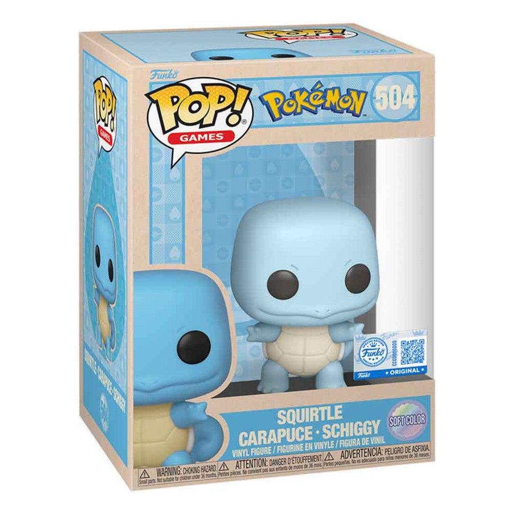 POKEMON - POP FUNKO VINYL FIGURE 504 SQUIRTLE (SFTCLR) 9CM