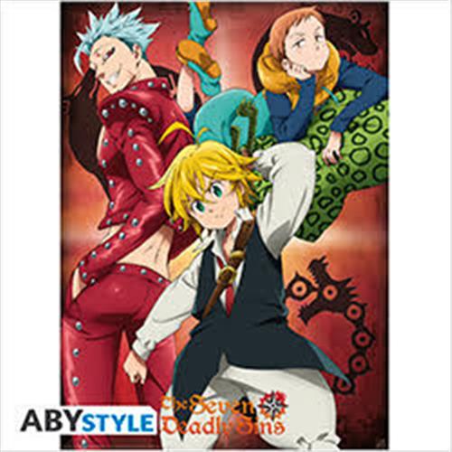 ABYDCO456 - THE SEVEN DEADLY SINS - POSTER BAN, KING & MELIODAS (52x38)