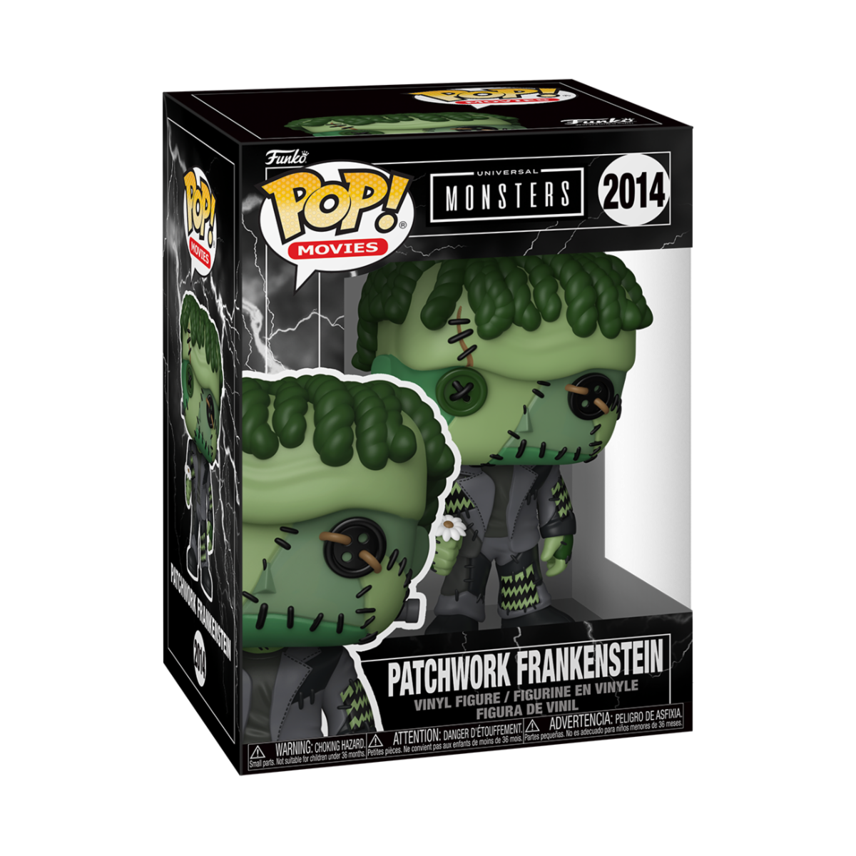 UNIVERSAL MONSTERS PATCHWORK - POP FUNKO VINYL FIGURE 2014 PATCHWORK FRANKENSTEIN 9CM