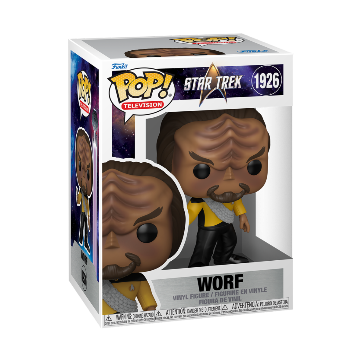 STAR TREK NEXT GENERATION S2 - POP FUNKO VINYL FIGURE 1926 WORF 9CM