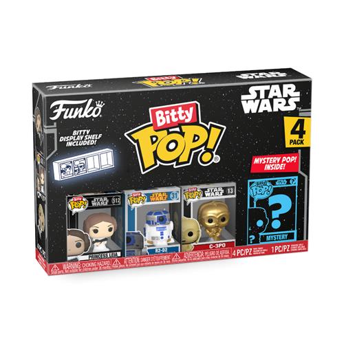 71512 - STAR WARS - FUNKO BITTY POP VINYL FIGURE - LEIA (4PK)