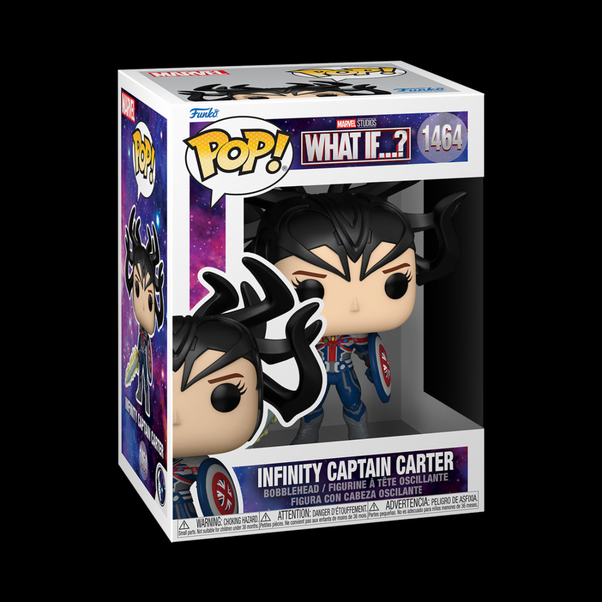 MARVEL: WHAT IF - POP FUNKO VINYL FIGURE 1464 INFINITY CAPTAIN CARTER 9CM