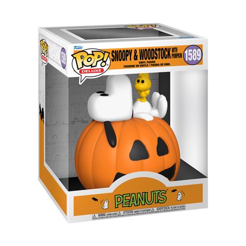 PEANUTS - POP FUNKO DELUXE VINYL FIGURE 1589 SNOOPY W/ WOODSTOCK 9CM