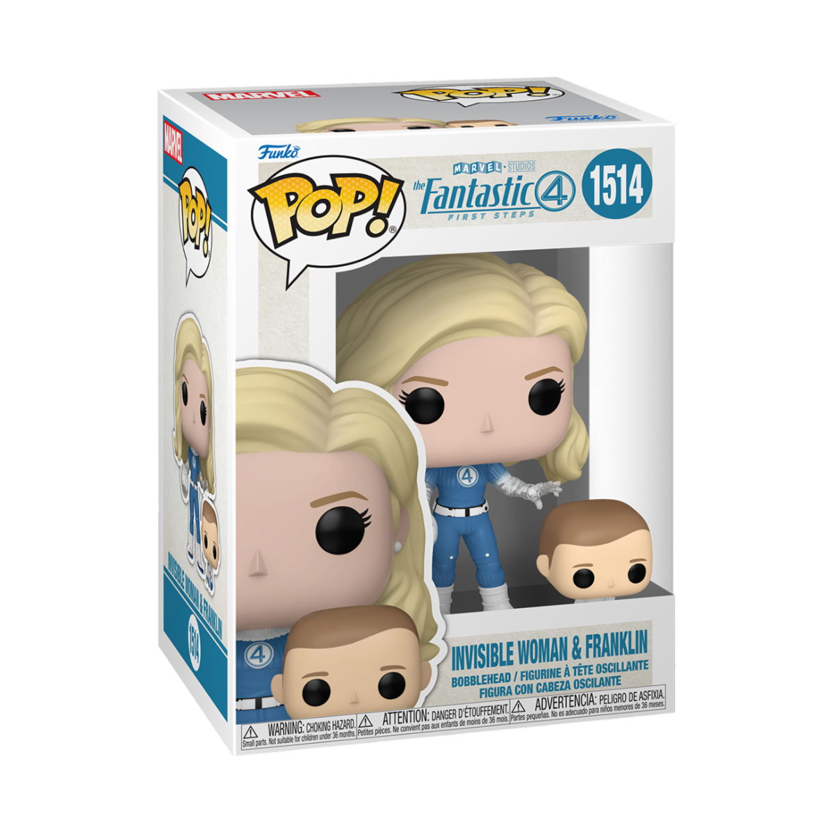 MARVEL: THE FANTASTIC FOUR: FIRST STEPS - POP FUNKO VINYL FIGURE 1514 INVISIBLE WOMAN 9CM