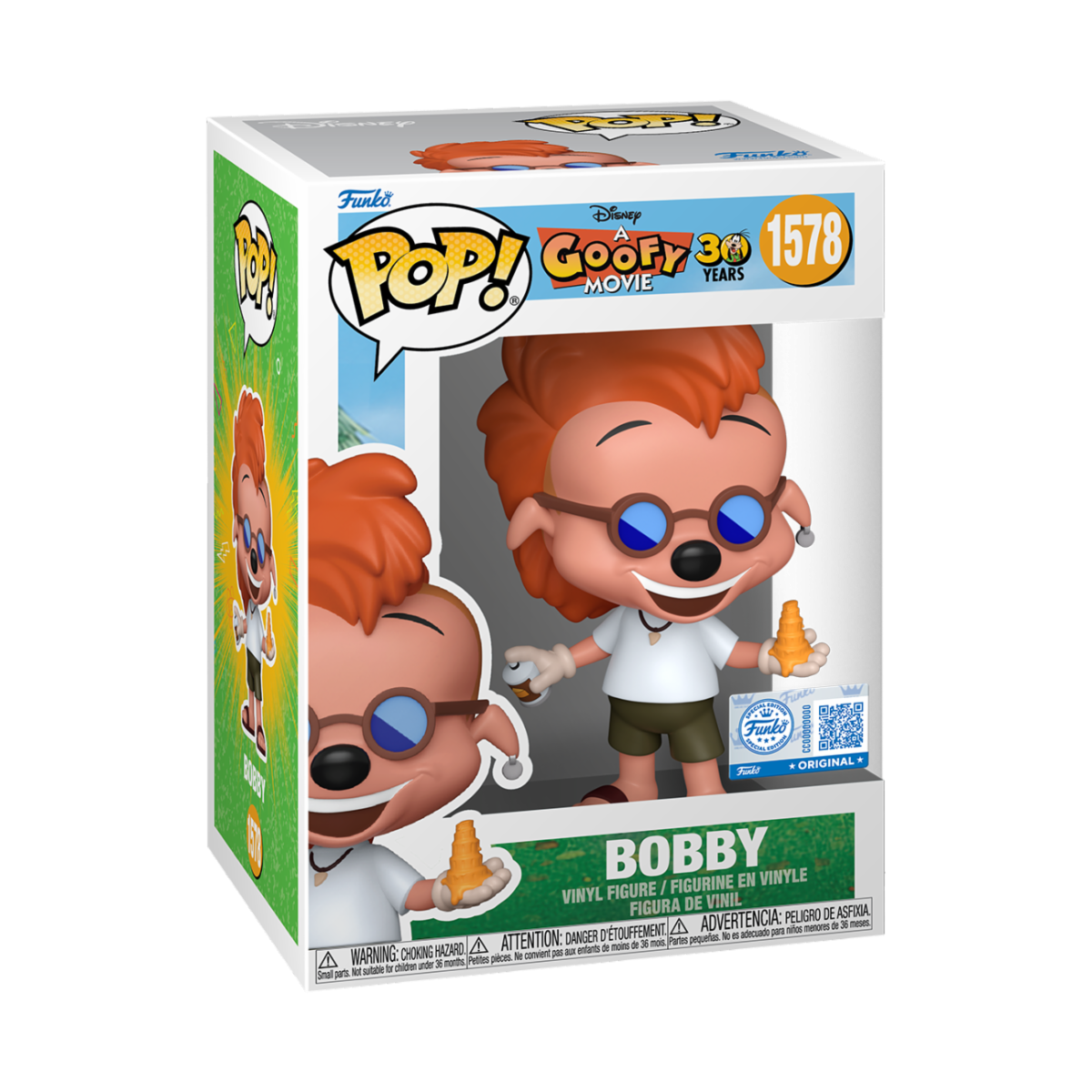 DISNEY: A GOOFY MOVIE - POP FUNKO VINYL FIGURE 1578 BOBBY ZIMURUSKI 9CM