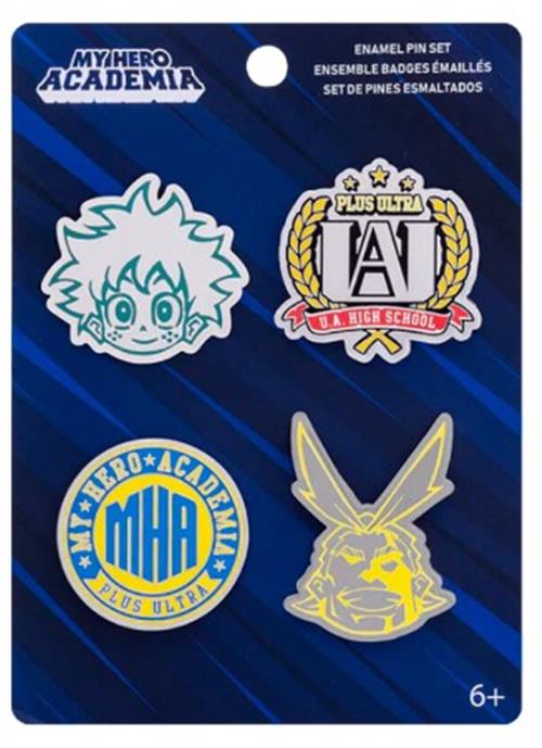 MY HERO ACADEMIA - 4PK POP PIN ENAMEL SET - UA HIGH