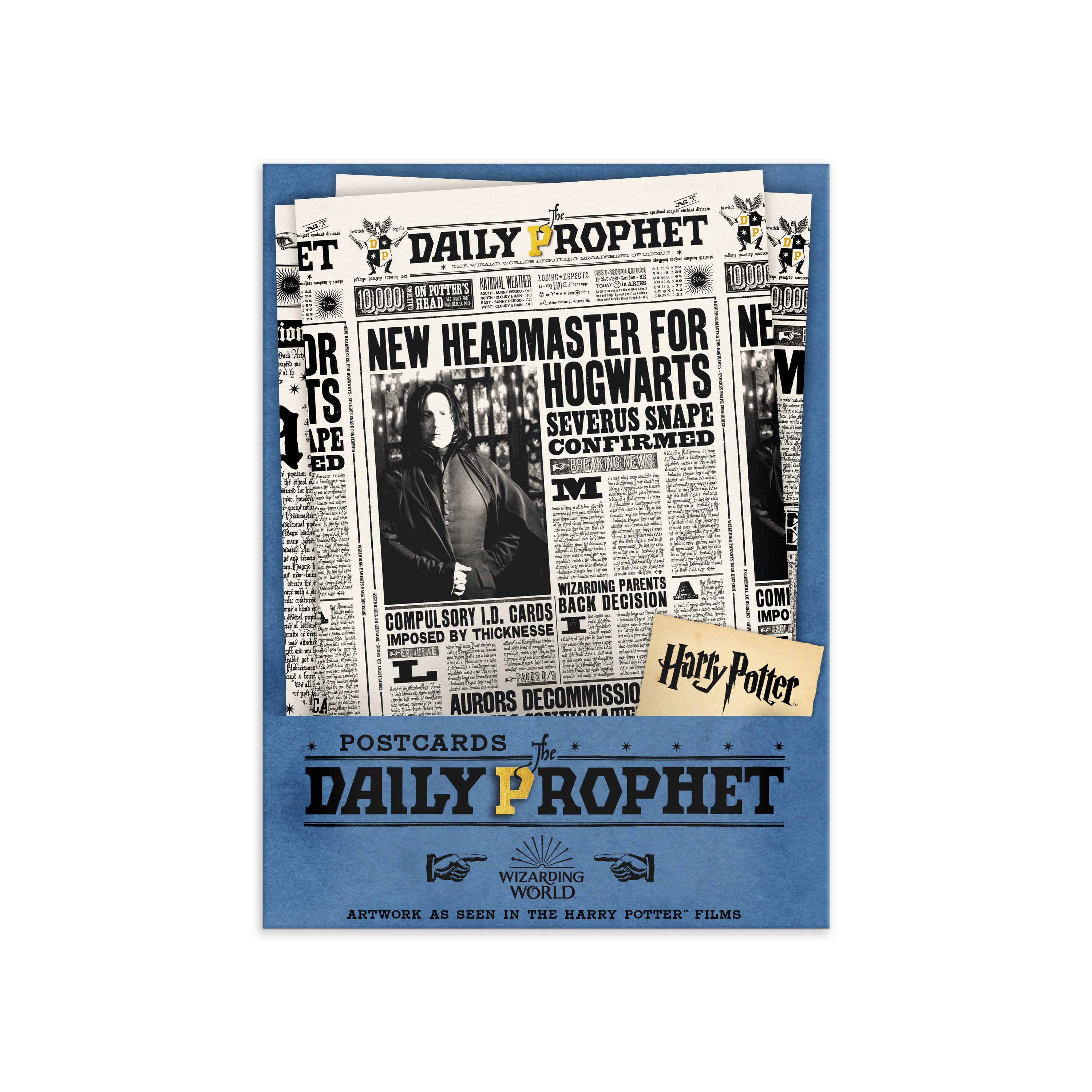 DPP01 - HARRY POTTER - THE DAILY PROPHET FRONT PAGES - POSTCARD