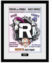 PFC2264 - POKEMON - FRAMED POSTER (30.5X40.6) - TEAM ROCKET