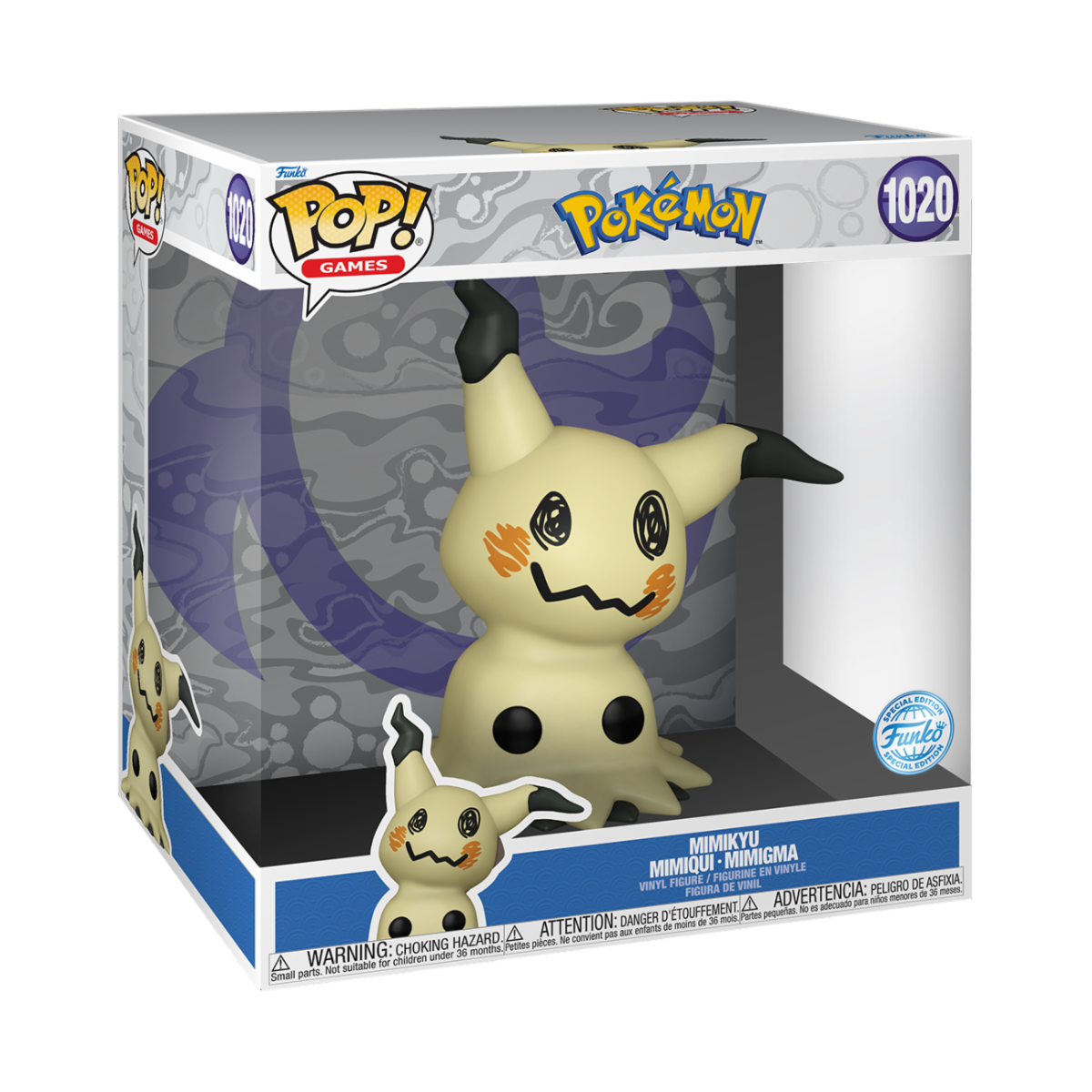 POKEMON - POP FUNKO JUMBO VINYL FIGURE 1020 MIMIKYU 25CM