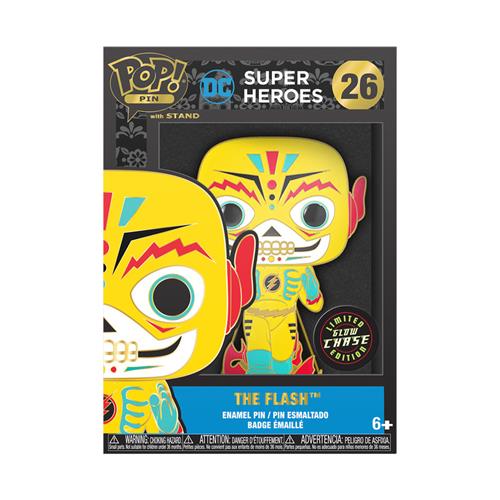 DC COMICS: DIA DE LOS MUERTOS - POP LARGE PIN ENAMEL 26 FLASH CHASE