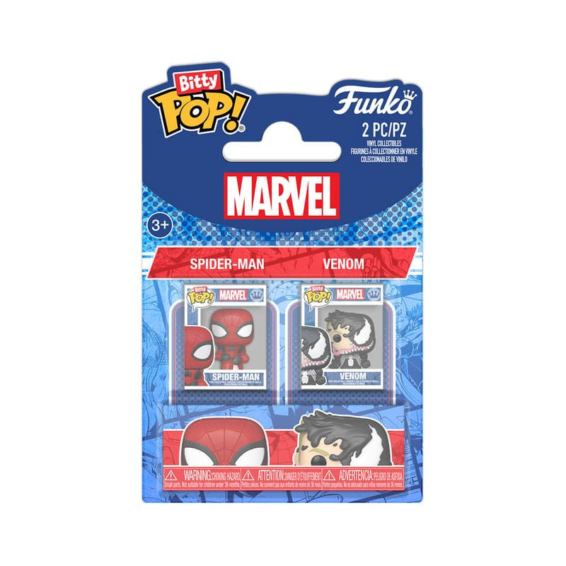 88939 - MARVEL: SPIDER-MAN - POP FUNKO BITTY VINYL FIGURE - 2-PACK SPIDER-MAN & VENOM