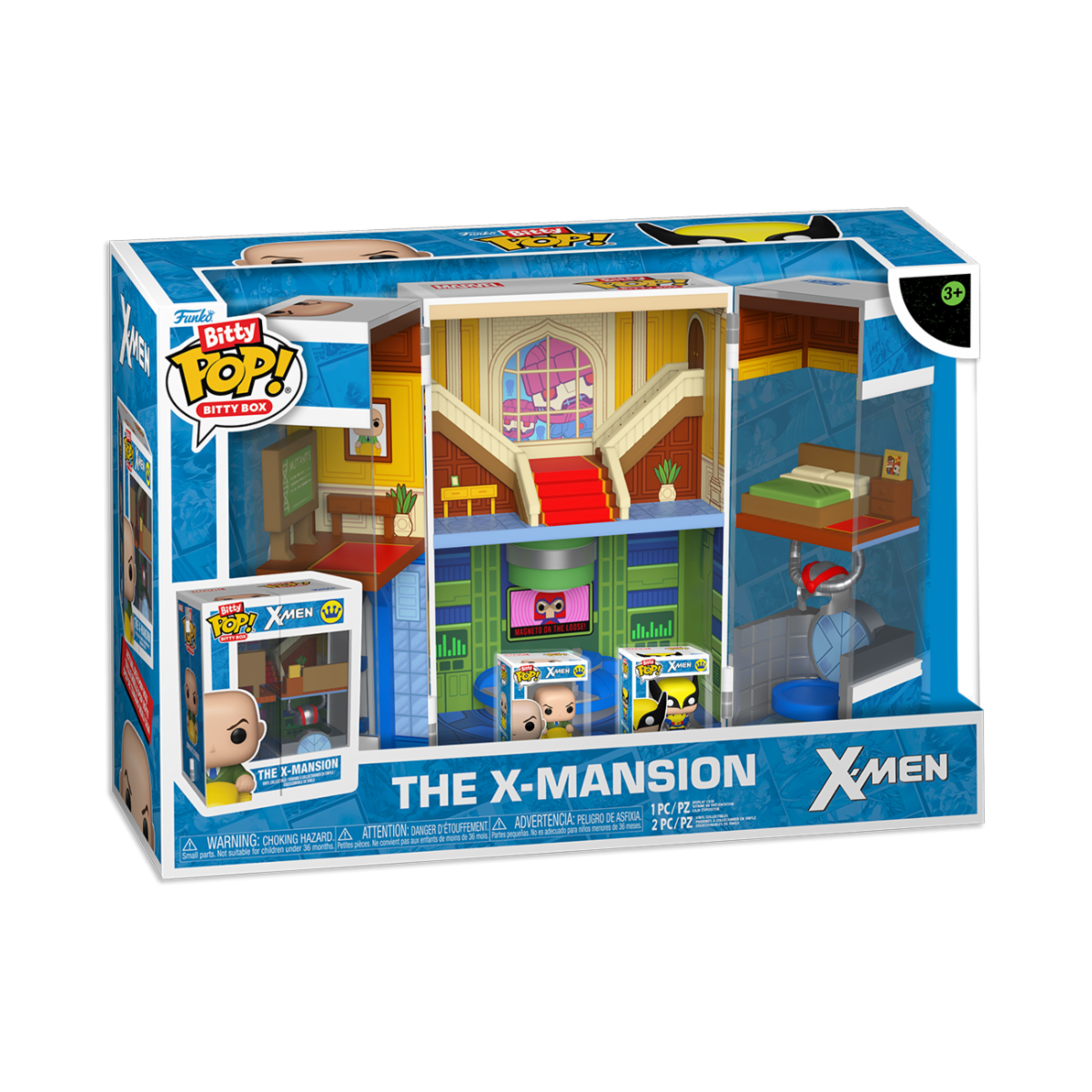 91389 - MARVEL: X-MEN - POP FUNKO BITTY BOXES VINYL FIGURE - THE X-MANSION