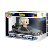 BACK TO THE FUTURE - POP FUNKO RIDE DELUXE VINYL FIGURE 133 DOC W/TIME MACHINE 15CM