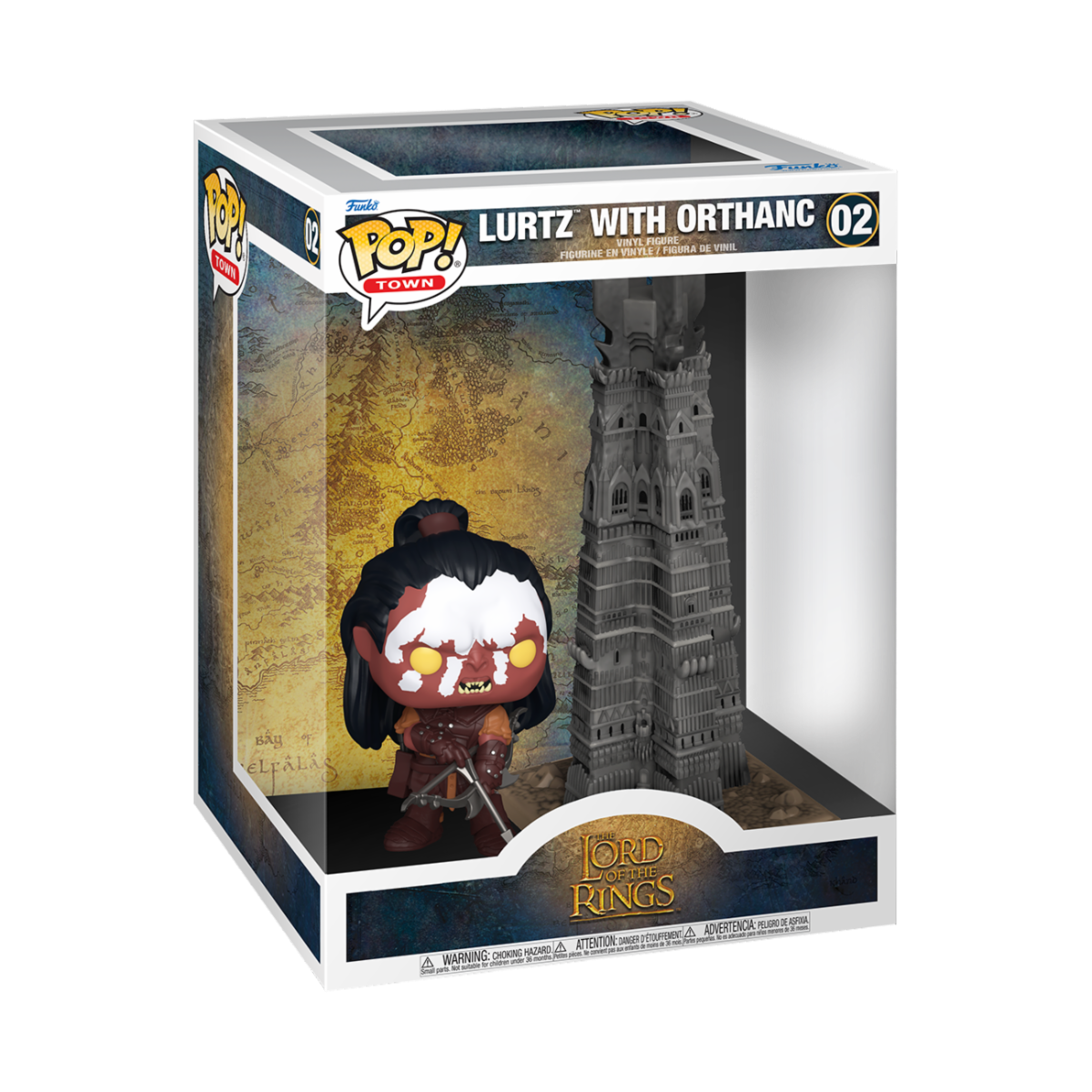 THE LORD OF THE RINGS - POP FUNKO TOWN VINYL FIGURE 02 LURTZ W/TOWER 15CM