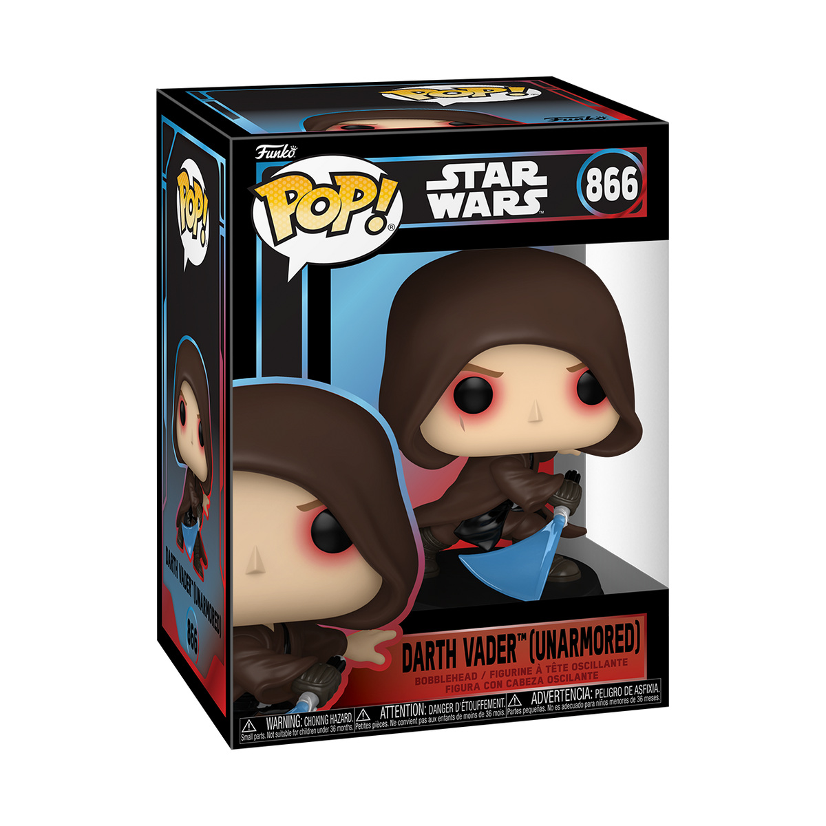STAR WARS S11 - POP FUNKO VINYL FIGURE 866 DARTH VADER (UNARMORED) 9CM