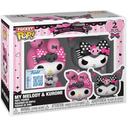 SANRIO: KUROMY 20THY ANNIVERSARY - POP FUNKO VINYL FIGURE - KEYCHAIN - 2-PACK MY MELODY & KUROMY 4CM