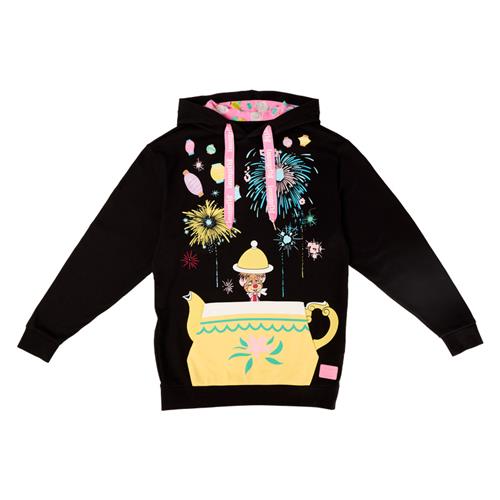 DISNEY - ALICE IN WONDERLAND - FELPA CON CAPPUCCIO - UNBIRTHDAY 3XL