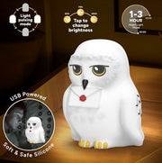 PP16260HP - HARRY POTTER - HEDWIG SQUISHYGLO SILICONE LIGHT RECHARGEABLE