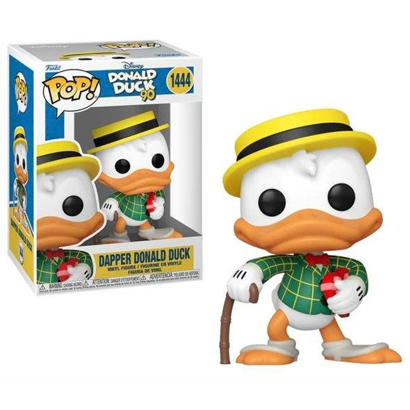 DISNEY: DONALD DUCK 90TH ANNIVERSARY - POP FUNKO VINYL FIGURE 1444 DONALD DUCK (DAPPER) 9CM