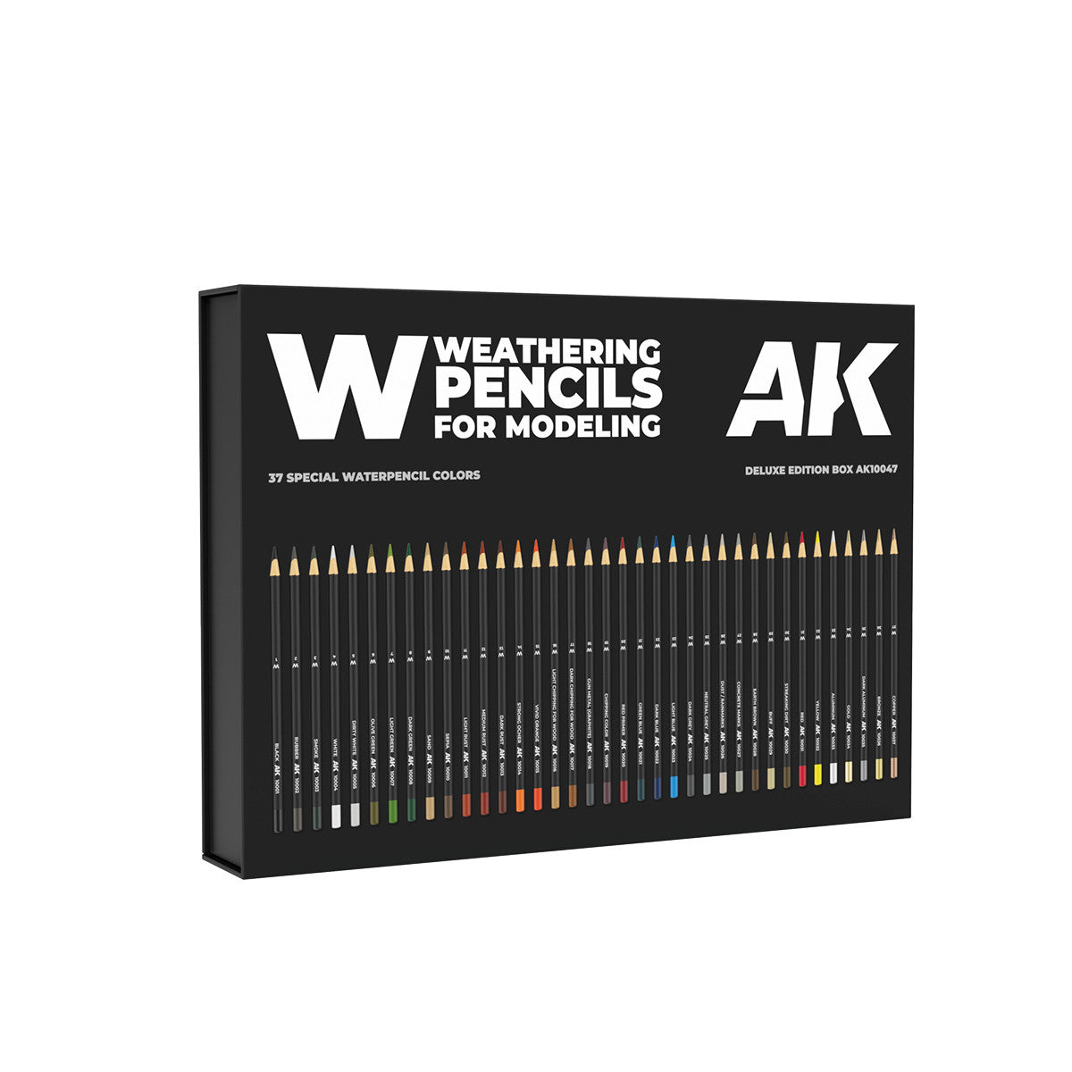AK10047 - WEATHERING PENCILS - DELUXE EDITION BOX - SET DA 37 MATITE + BOX