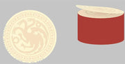GAME OF THRONES - STICKY NOTE ROUNDED - TARGARYEN