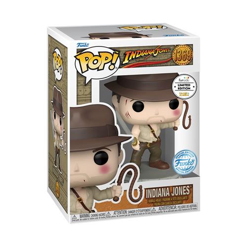 INDIANA JONES - POP FUNKO VINYL FIGURE 1369 INDIANA JONES W/ WHIP 9CM GA EXCL
