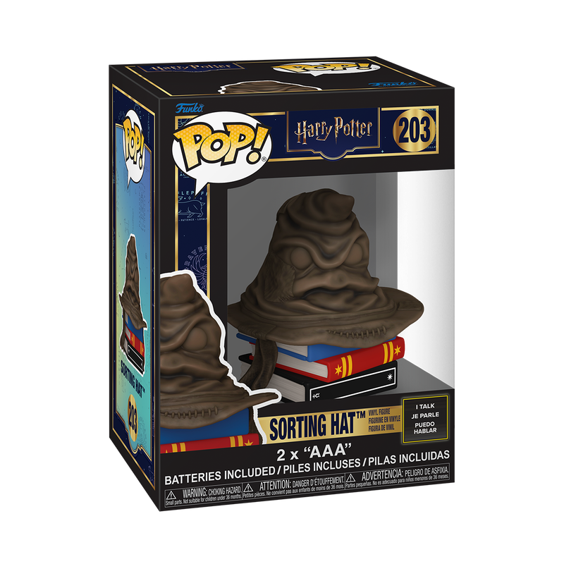 HARRY POTTER S23 - POP FUNKO SFX VINYL FIGURE 203 SORTING HAT 9CM