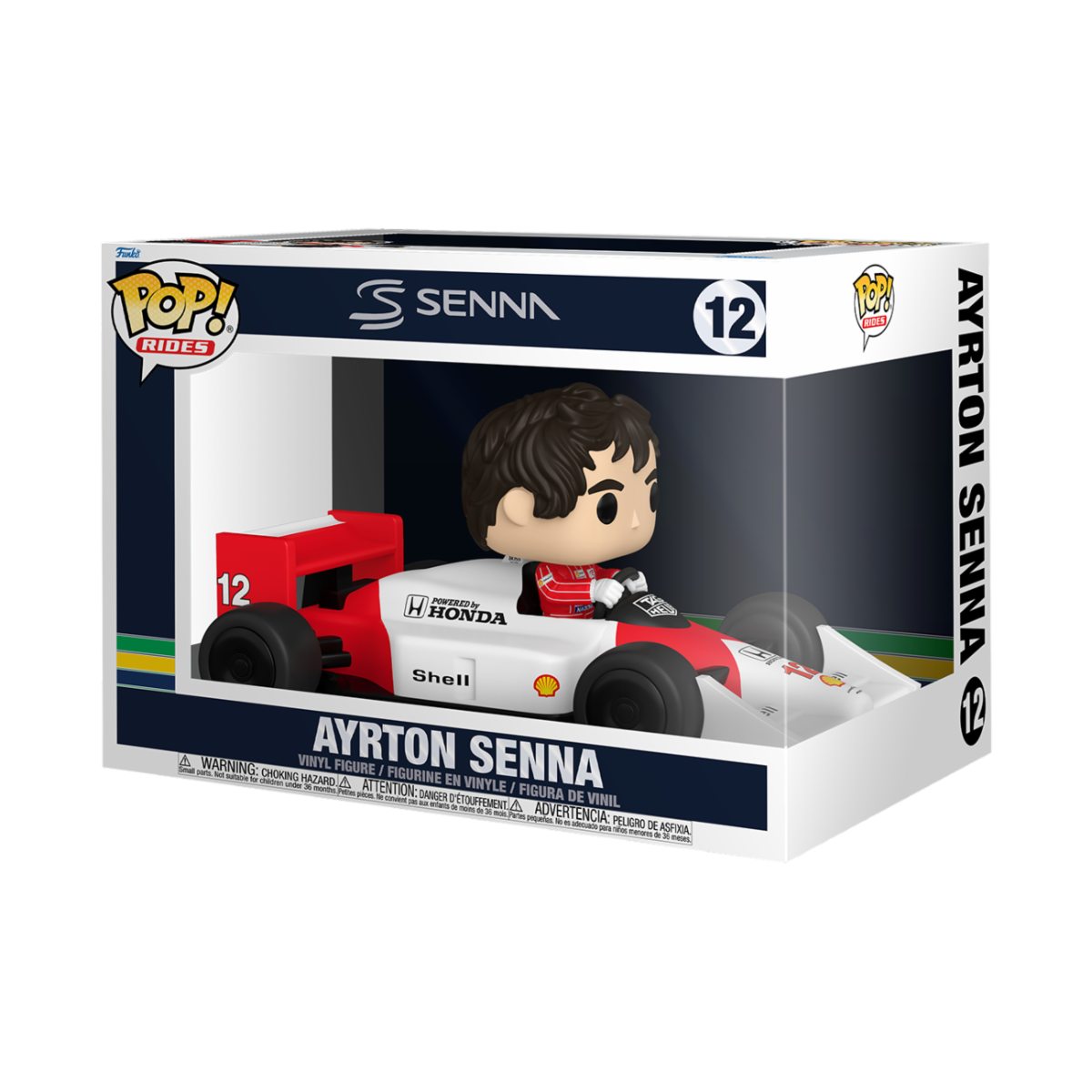 RACING: SENNA - POP FUNKO RIDE SUPER DELUXE VINYL FIGURE 12 SENNA (MCLAREN) 15CM