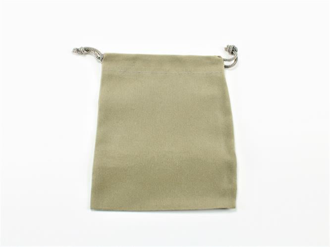 CHX 02371 - SACCHETTO PORTA DADI IN CAMOSCIO PICCOLO (10 X 14 CM) - GREY