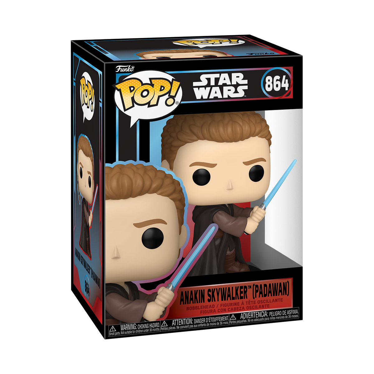 STAR WARS S11 - POP FUNKO VINYL FIGURE 864 ANAKIN SKYWALKER (PADAWAN) 9CM