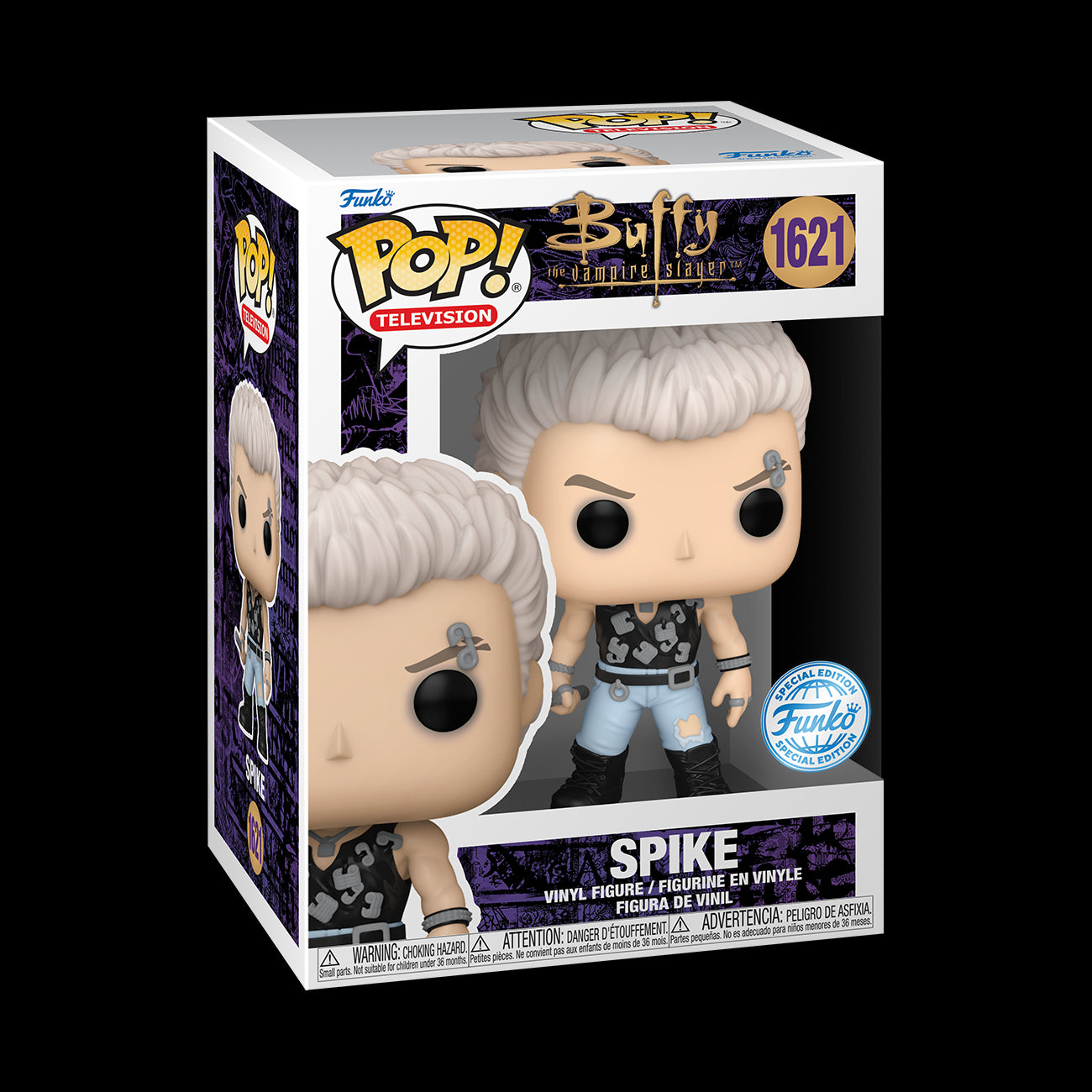 BUFFY THE VAMPIRE SLAYER - POP FUNKO VINYL FIGURE 1621 SPIKE (PUNK) 9CM CARTOOMICS 2024 EXCL