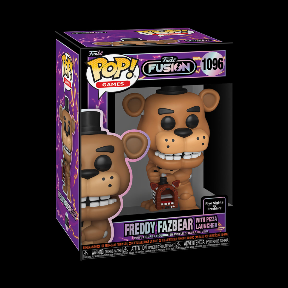 FUNKO FUSION: FIVE NIGHTS AT FREDDY'S - POP FUNKO VINYL FIGURE 1096 FREDDY FAZBEAR W/PIZZA LAUNCHER REGULAR 9CM