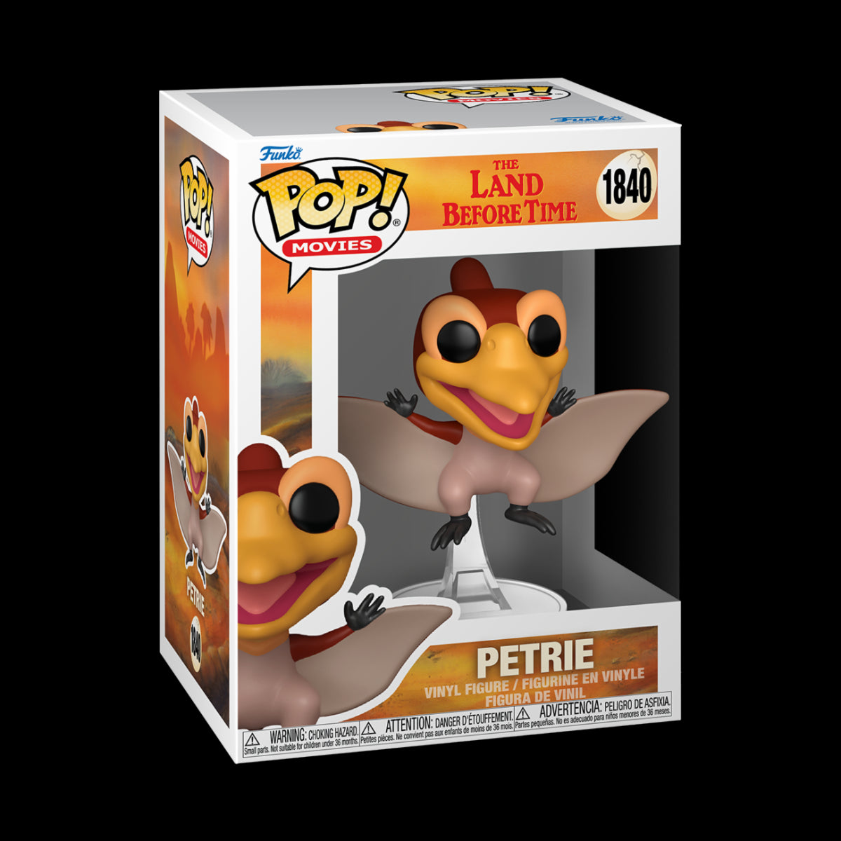 THE LAND BEFORE TIME - POP FUNKO VINYL FIGURE 1840 PETRIE 9CM